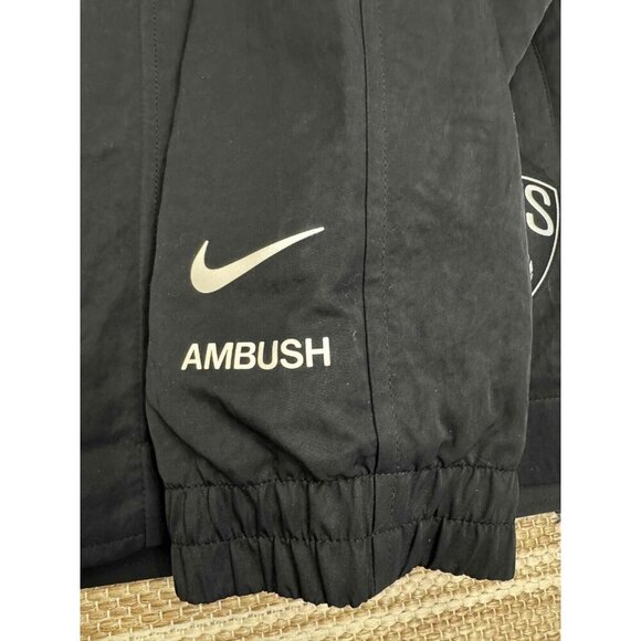 NWT Nike x Ambush NBA Collection Women's Brooklyn Nets Jacket Hooded Black Large - Picture 7 of 16
